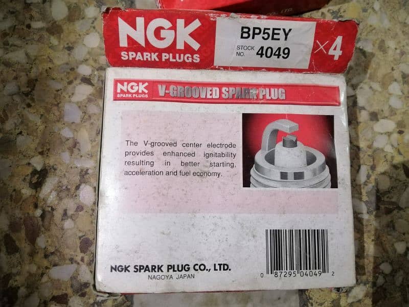 NGK spark plugs BP5EY made in Japan. 2