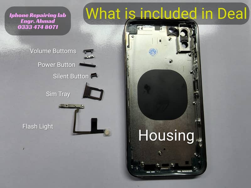iphone x xs xr convert into 12 13 pro max housing casing body back 1