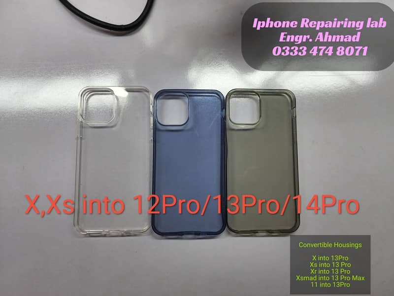 iphone x xs xr convert into 12 13 pro max housing casing body back 7