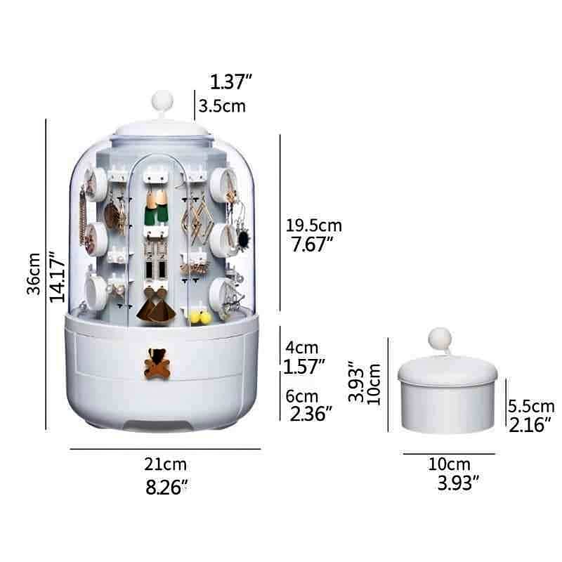 Rotating Jewelry Display Box with Built-in Five-layer Rotatable 2