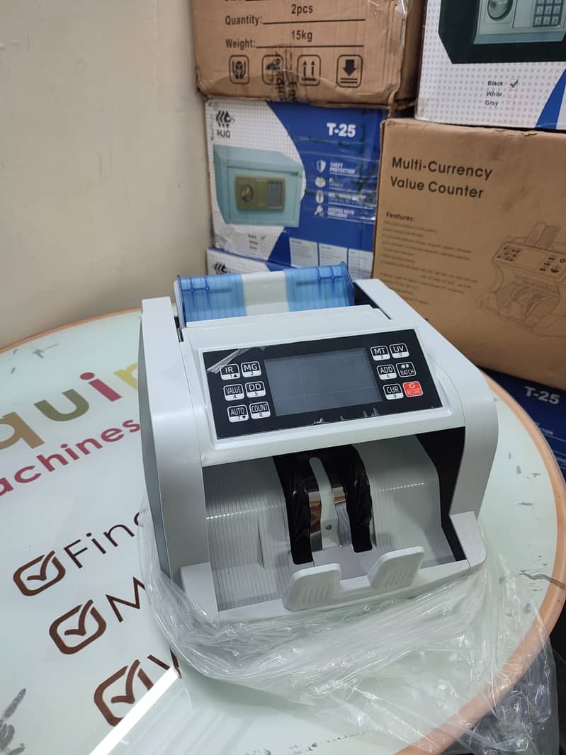 sale currency cash note counting machine with high fake note detection 8