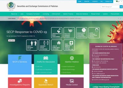 SECP SECURITIES & EXCHANGE COMMISSION OF PAKISTAN ALL WORKS