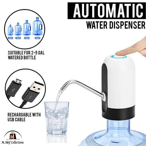Manual and  Automatic Electric Water Dispenser Pump Rechargeable 1