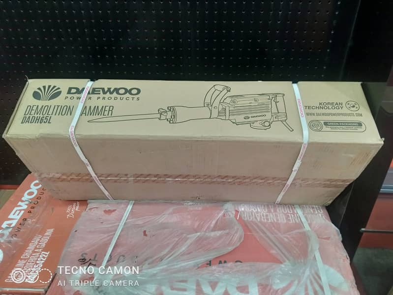 DAEWOO AC/ CAR Washer -1500 Watts -100 Bar Demolition Hammer 1500watts 7
