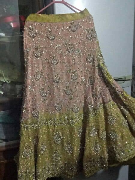 sale sale sale bridal unique nd beautiful lehnga for mehndi or walima 5