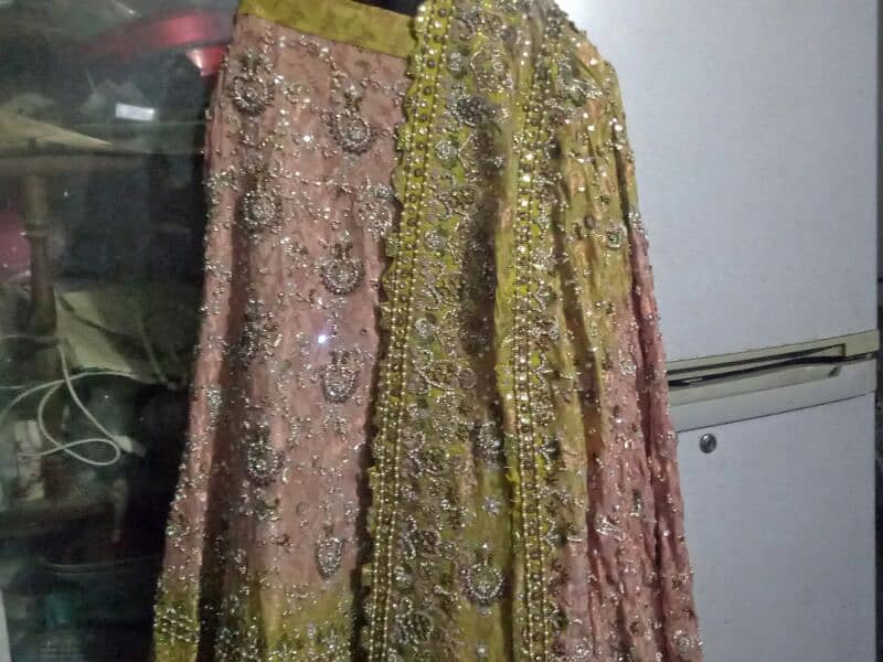 cheap nd unique heavy bridal lehnga for sale 1