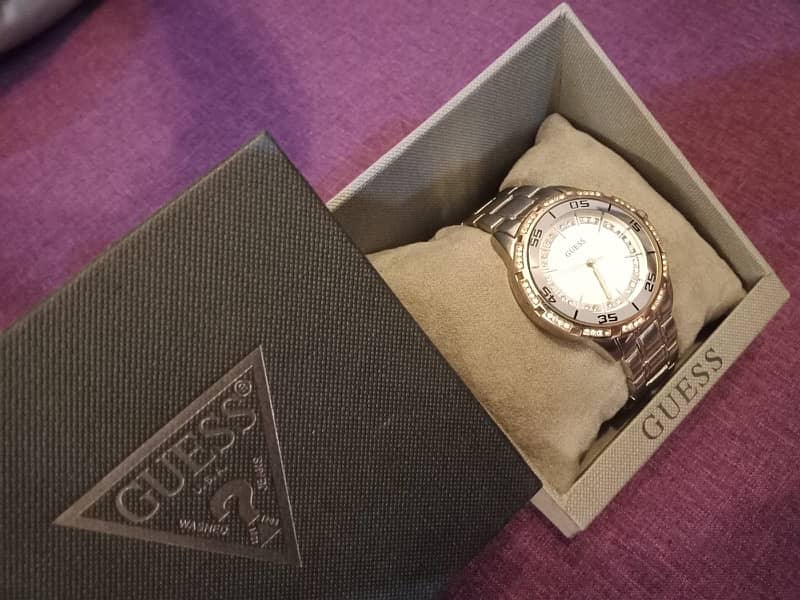 Guess Watch with box. 4