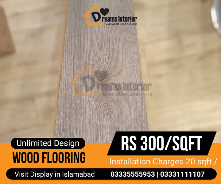 PVC Tiles | Wooden floor | Laminated wood floor for Homes and Offices 3
