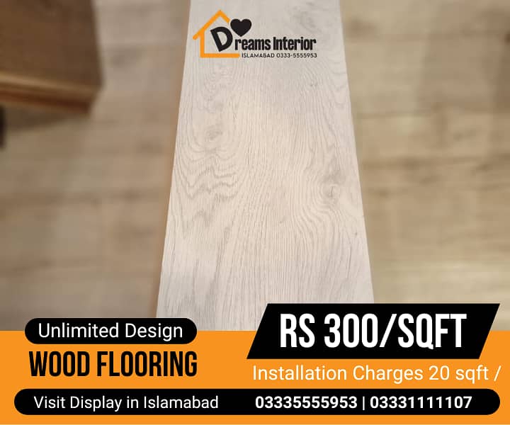 PVC Tiles | Wooden floor | Laminated wood floor for Homes and Offices 5