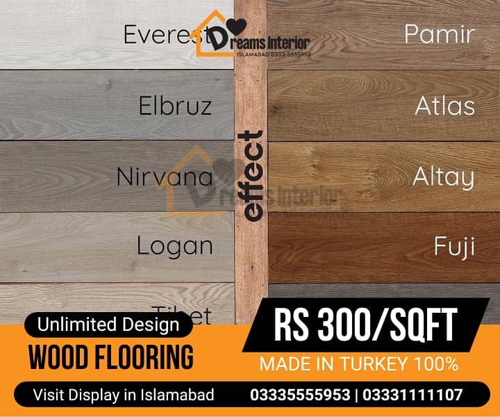PVC Tiles | Wooden floor | Laminated wood floor for Homes and Offices 0