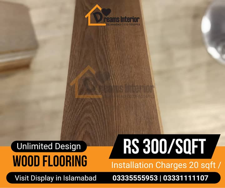 PVC Tiles | Wooden floor | Laminated wood floor for Homes and Offices 4