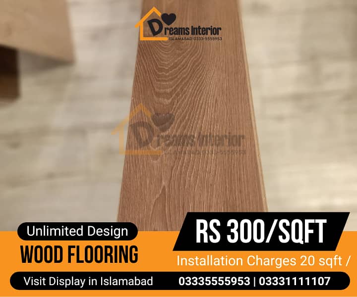 PVC Tiles | Wooden floor | Laminated wood floor for Homes and Offices 8