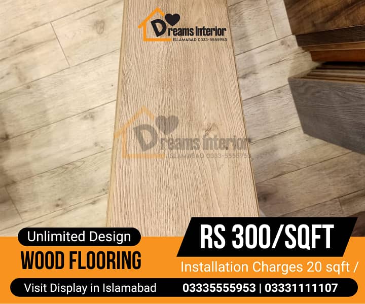 PVC Tiles | Wooden floor | Laminated wood floor for Homes and Offices 11