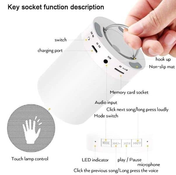 Bluetooth lamp speaker 2