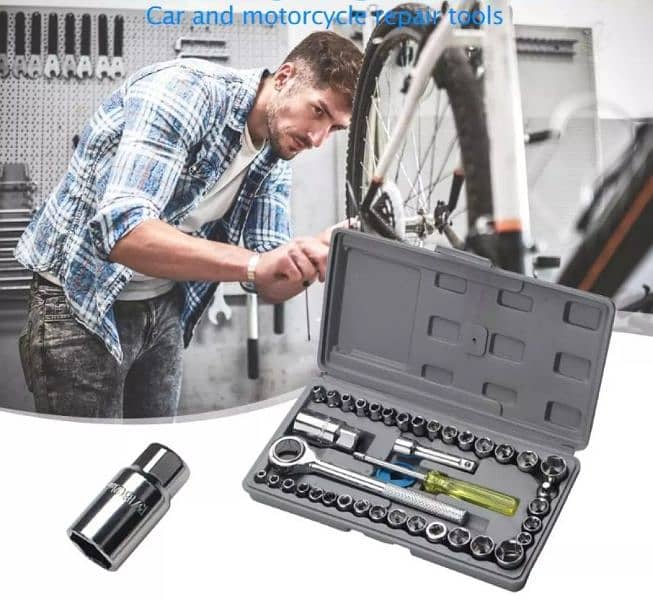 car Digital clock key light torch tool kit wrench multi massag toolkit 1