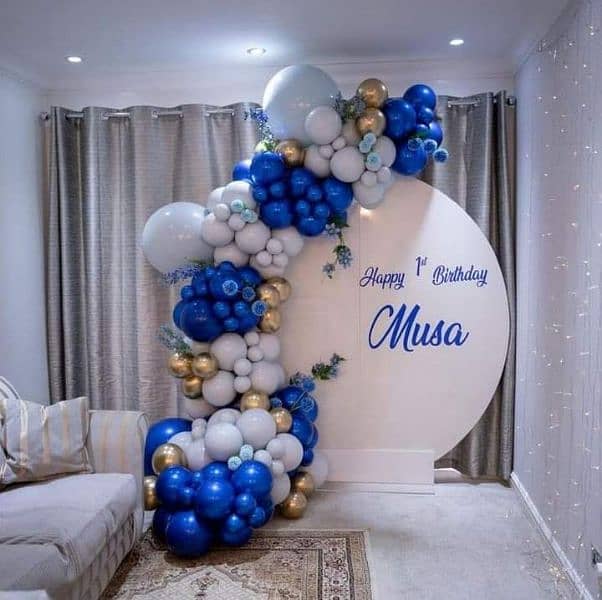 Birdal shower balloon decorations and birthday and sound system 1