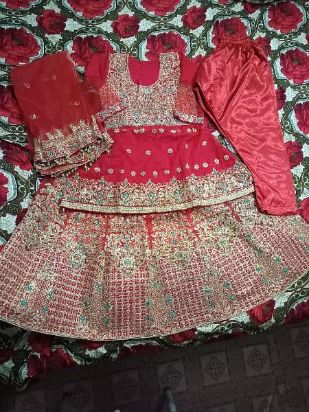 Bridal Lehenga - Barat Slightly 1 time Used. 4