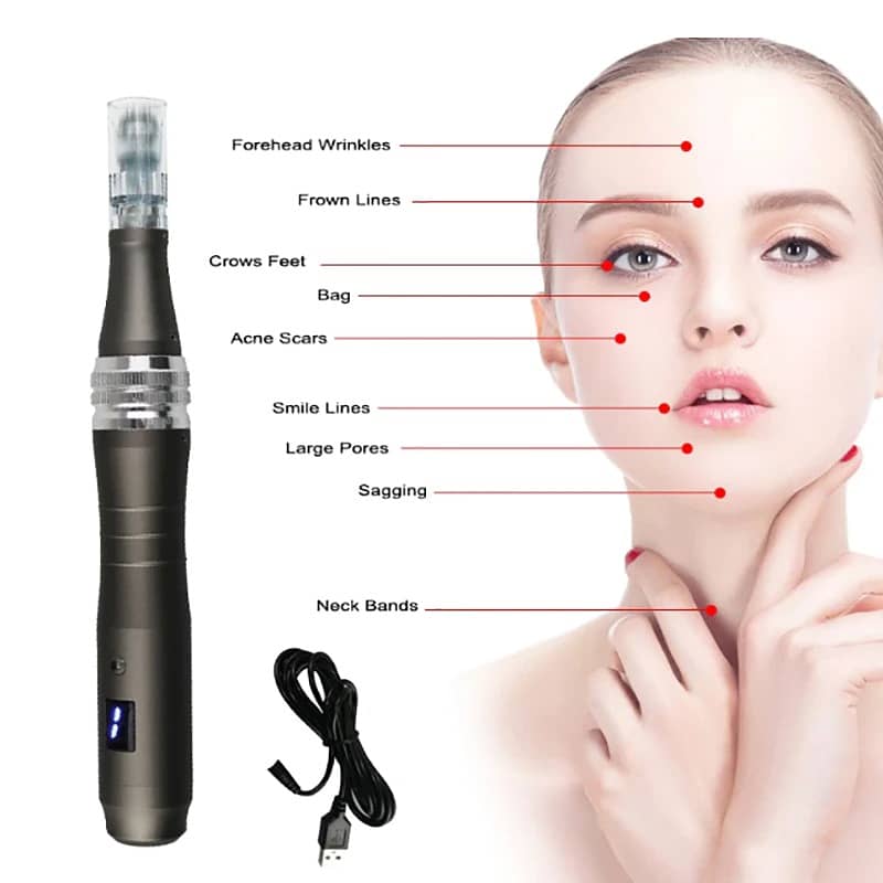 Professional Wireless Dr pen M8 With Cartridges Derma Pen Skin Care 2