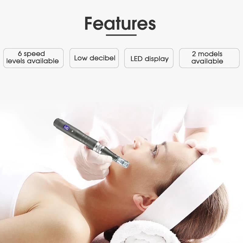 Professional Wireless Dr pen M8 With Cartridges Derma Pen Skin Care 3