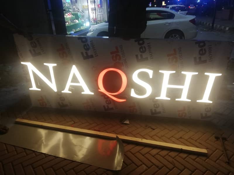 backlit signs boards/Acrylic Signs board/Neon Signs/3D led Sign Boards 3