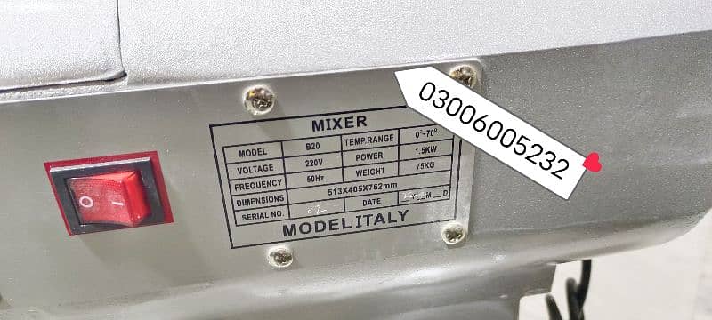 pin pake dough mixer 20 litter we hve pizza oven fast food machinery 1