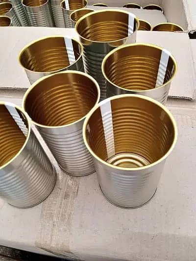 Tin can, ring pull cap, aluminum pouches, basil seeds, stabilizer 3