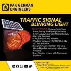 Solar traffic signal light blinker!