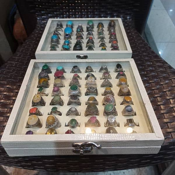 Natural gemstone rings, different price of every ring starting from 8K 4