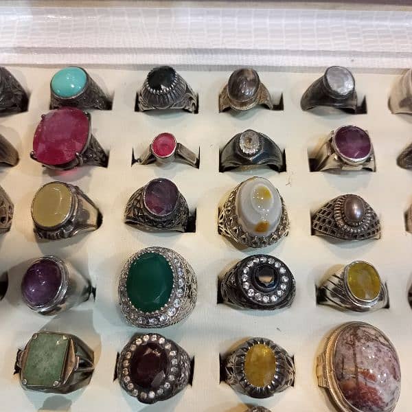 Natural gemstone rings, different price of every ring starting from 8K 3