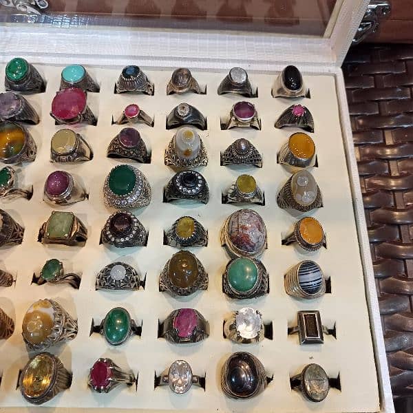 Natural gemstone rings, different price of every ring starting from 8K 2