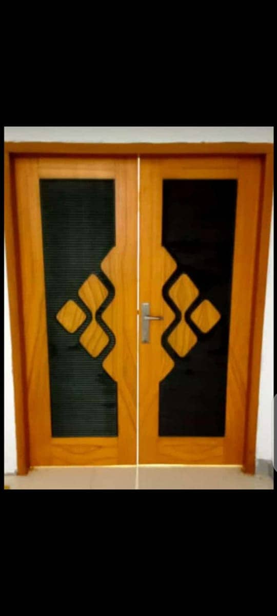 Fiber glass door / wood floor / fiber sheet 4