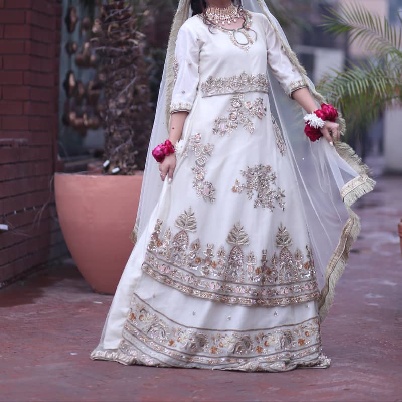 Nikkah white bridal dress 1