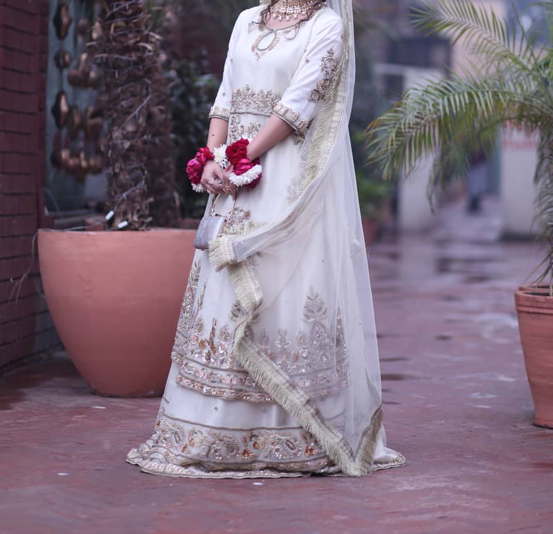 Nikkah white bridal dress 2