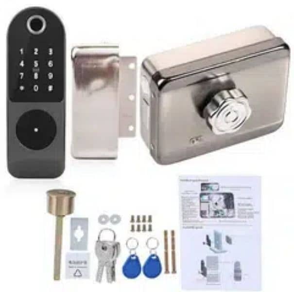 biometric attendance machine Rfid card keypad electric door lock 1