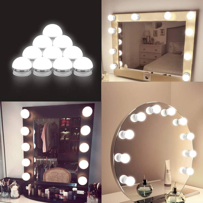 Vanity Mirror LED Bulbs | 10 Bulbs with 3 Modes | For Makeup 5