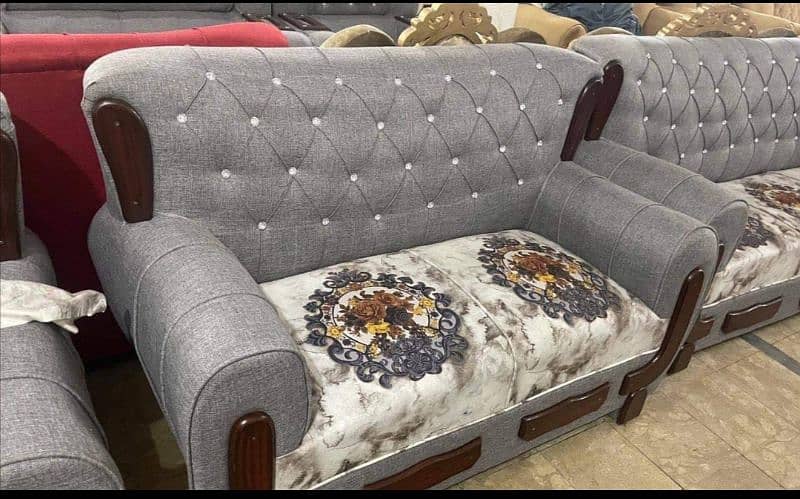 New style six seater sofa set 1,2,3 on wholesale rate 9