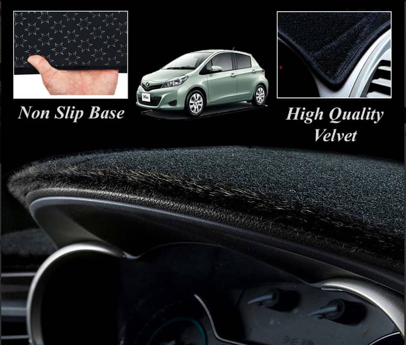 Velvet Dashboard Cover (Mats) Non Slip With Home Delivery on COD 0