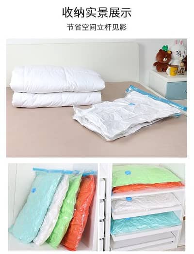 Vaccum compression bags