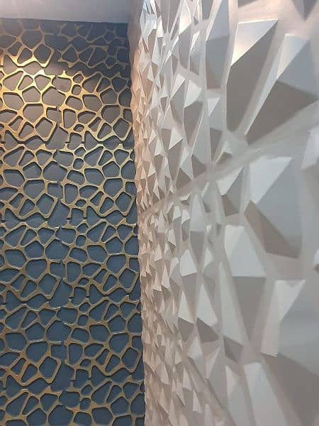 3D wall panels with fitting and labour 03008991548 3
