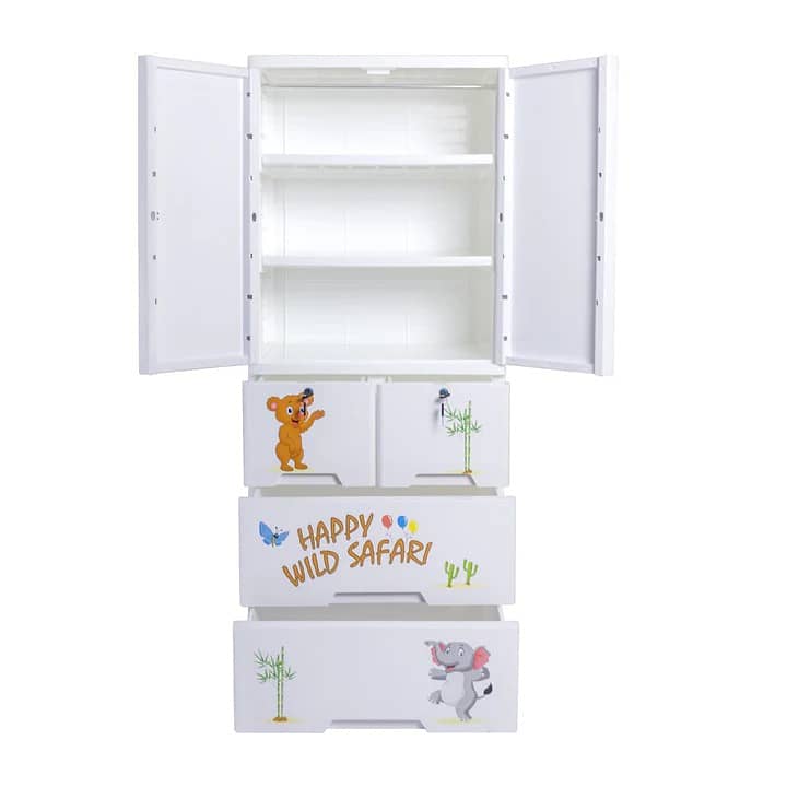 Kideez Wardrobe Multipurpose Storage Drawer Toy Almirah 5