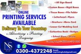 Printing services/letterhead/cards/stickers/bag/diary/flyer/file cover