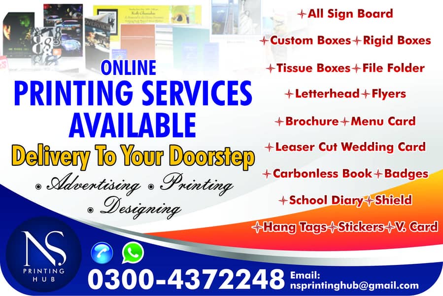 Printing/disposable glass/stickers/tissue box/diary/bag/flyer/brochure 0
