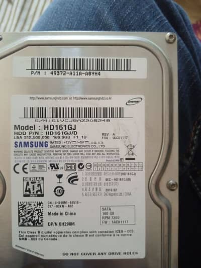hard drive 160gb with games software