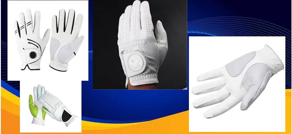 lowest Price Men Cabretta Leather Golf Gloves Custom Logo Cadet Size L 0