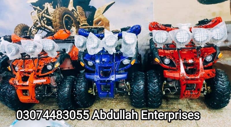 ATV QUAD BIKE 125CC brand new zero meter Hunter Jeep  for sale 12