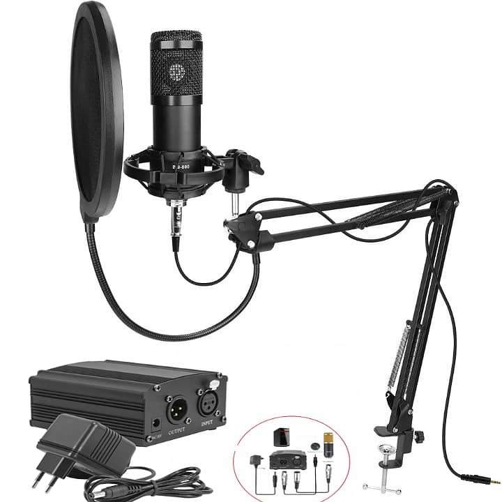 BM800 professional condenser Microphone youtube recording podcasting 0