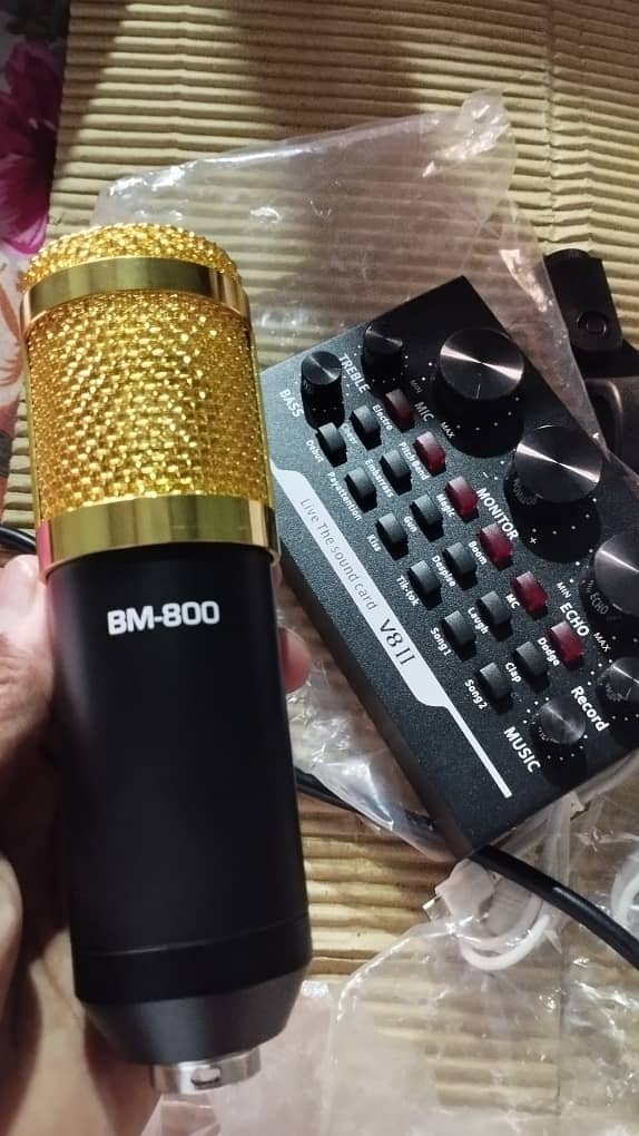 BM800 professional condenser Microphone youtube recording podcasting 2
