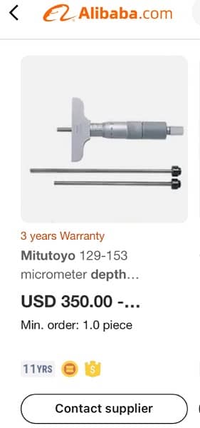 Mitutoyo original Japan depth micrometer 9