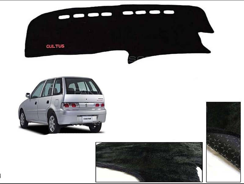 Velvet Dashboard Cover (Mats) Non Slip With Home Delivery on COD 4