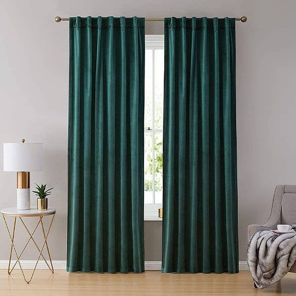 Plain Velvet Curtain 2